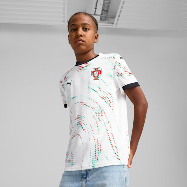 Portugal 2025 Away Jersey Youth, PUMA White-PUMA Black, large-ZAF