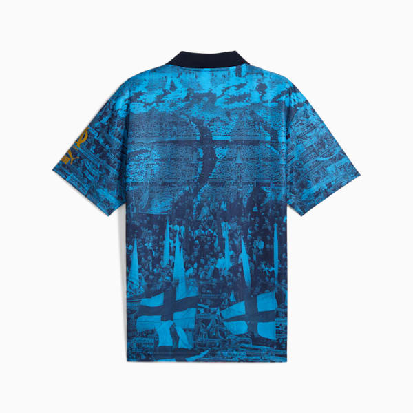 Olympique de Marseille ftblNRGY+ Retro Jersey Men, Bleu Azur, large-MEX