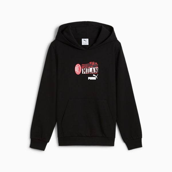 Buzo con capucha AC Milan ftblNRGY juvenil, PUMA Black-For All Time Red, large-ARG