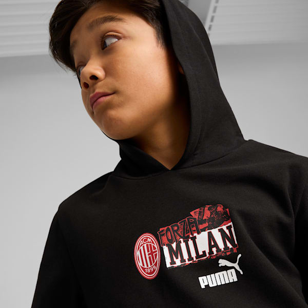 Buzo con capucha AC Milan ftblNRGY juvenil, PUMA Black-For All Time Red, large-ARG