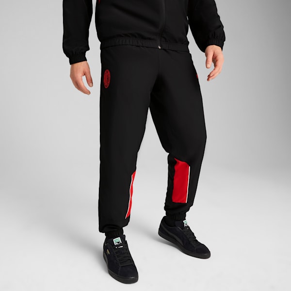 Pants holgado AC Milan ftblARCHIVE para hombre, PUMA Black-For All Time Red, large-MEX