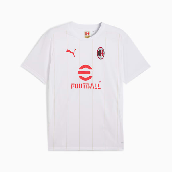 Camiseta prepartido del AC Milan para hombre, PUMA White-Putty, large-ARG