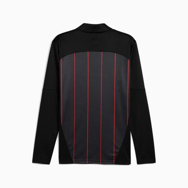AC Milan Pre-match 1/4 Zip Top Men, PUMA Black-For All Time Red, large-ZAF