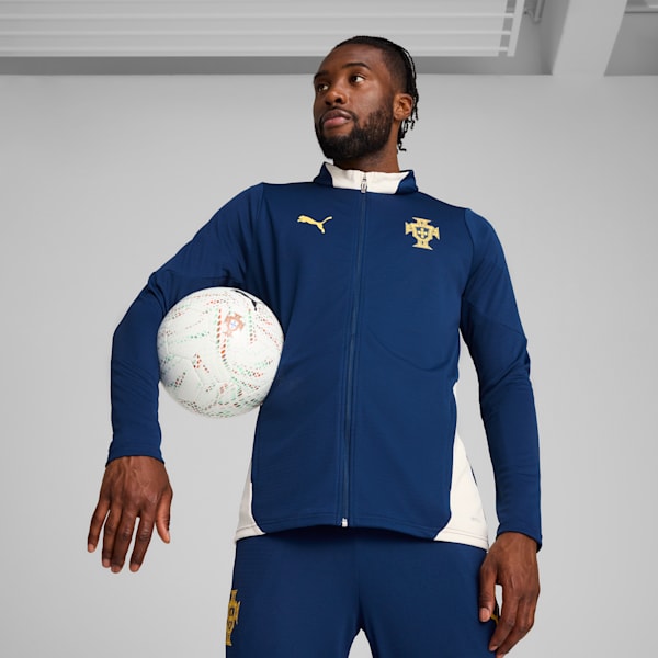 Portugal Training Jacket Men, Persian Blue-Sugared Almond, large-ZAF