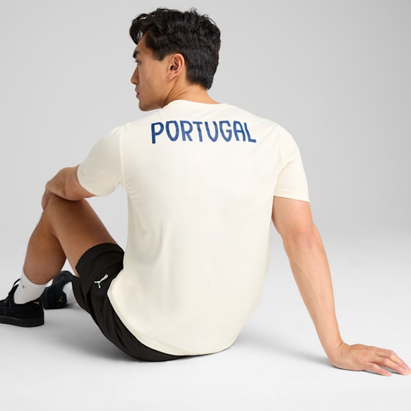 Camiseta Portugal Casuals para hombre, Sugared Almond-Persian Blue, large-ARG