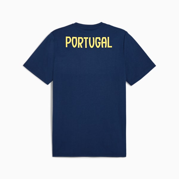 Camiseta Portugal Casuals para hombre, Persian Blue-Sunny Yellow, large-ARG