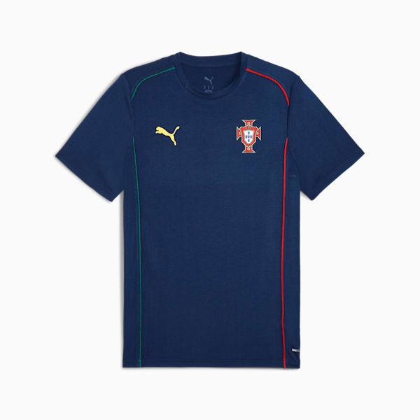 Camiseta Portugal Casuals para hombre, Persian Blue-Sunny Yellow, large-ARG