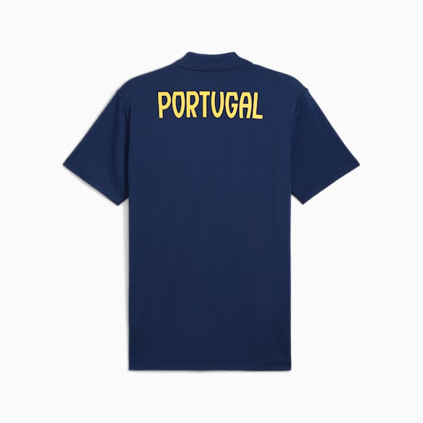 Portugal Casuals Polo Men, Persian Blue-Sunny Yellow, large-ZAF