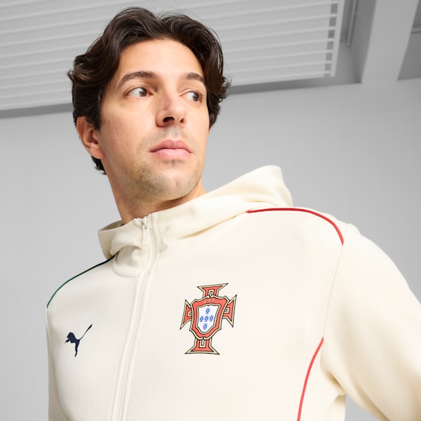 Campera con capucha y cierre Portugal Casuals para hombre, Sugared Almond-Persian Blue, large-ARG