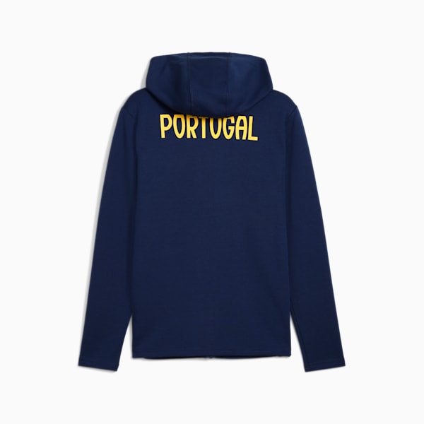 Campera con capucha y cierre Portugal Casuals para hombre, Persian Blue-Sunny Yellow, large-ARG