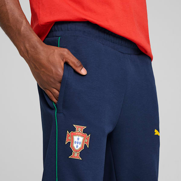 Portugal Casuals Pants Men, Persian Blue-Sunny Yellow, large-ZAF