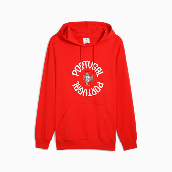 Portugal ftblNRGY Hoodie Men, Sport Red-PUMA White, large-ZAF