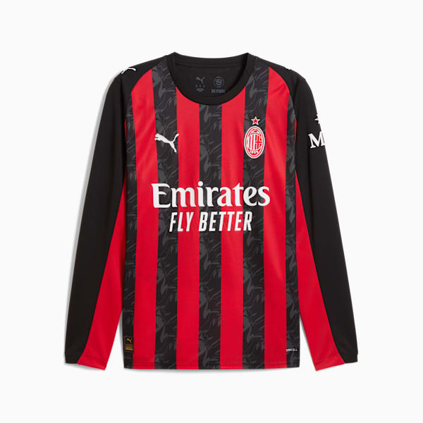 Jersey AC Milan 25/26 Manga Larga Home Hombre, For All Time Red-PUMA Black, large-MEX