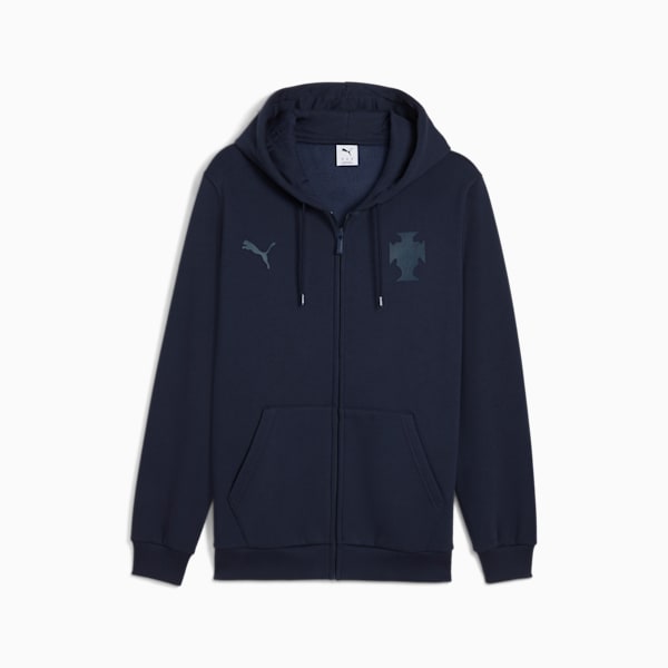 Campera Portugal ftblESS con capucha y cierre para hombre, Deep Navy-Dark Night, large-ARG