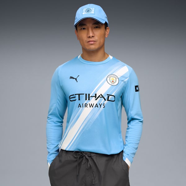 Manchester City 25/26 Long Sleeve Home Jersey Men, Team Light Blue-PUMA White, large-ZAF