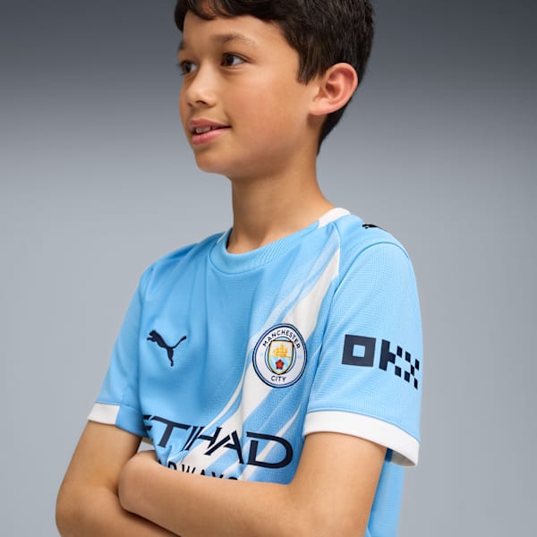 Manchester City 25/26 Home Jersey Youth, Team Light Blue-PUMA White, large-ZAF