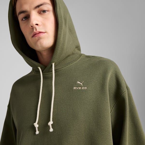 Borussia Dortmund MMQ Hoodie Men, Green Moss, large-ZAF