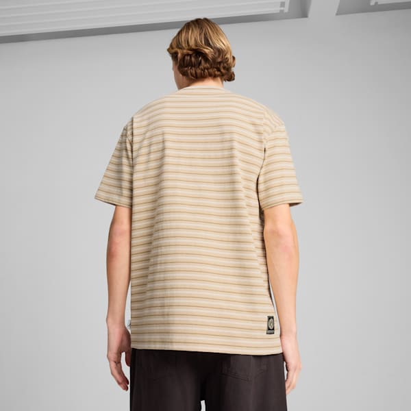 Camiseta de rayas Borussia Dortmund MMQ para hombre, Granola-Alpine Snow, large-ARG