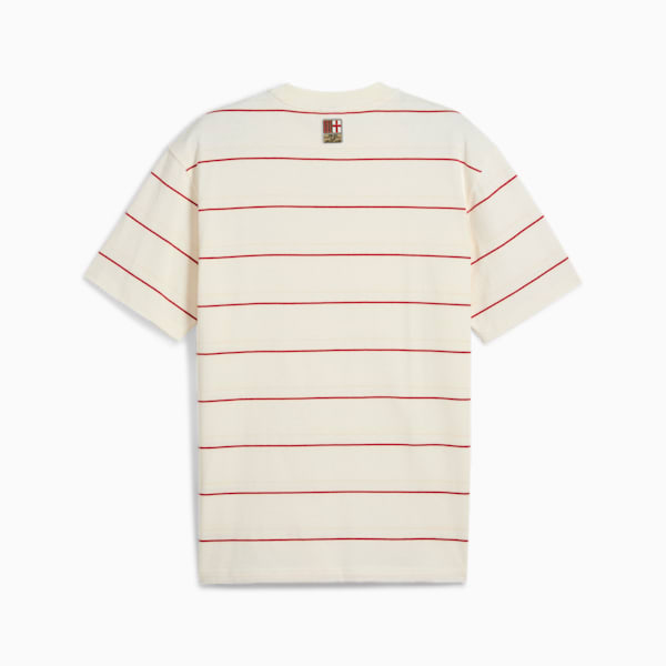 Remera de rayas AC Milan MMQ para hombre, Warm White-Club Red, large-ARG