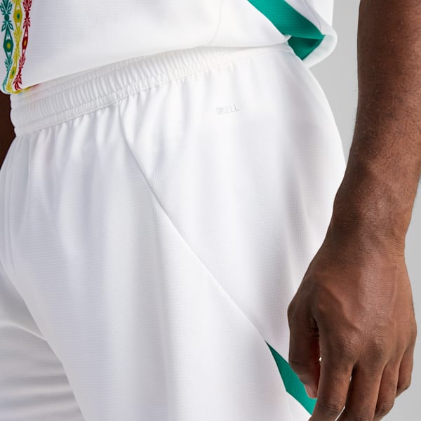 Shorts Senegal 2025 para hombre, PUMA White-Sport Green, large-ARG