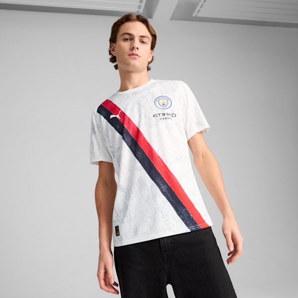 Jersey KIDSUPER x MANCHESTER CITY para hombre, PUMA White-PUMA Black, large-MEX