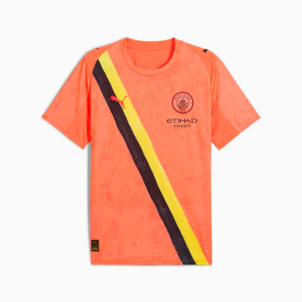 KIDSUPER x MANCHESTER CITY Jersey Men, Neon Sun-PUMA Black, large-ZAF
