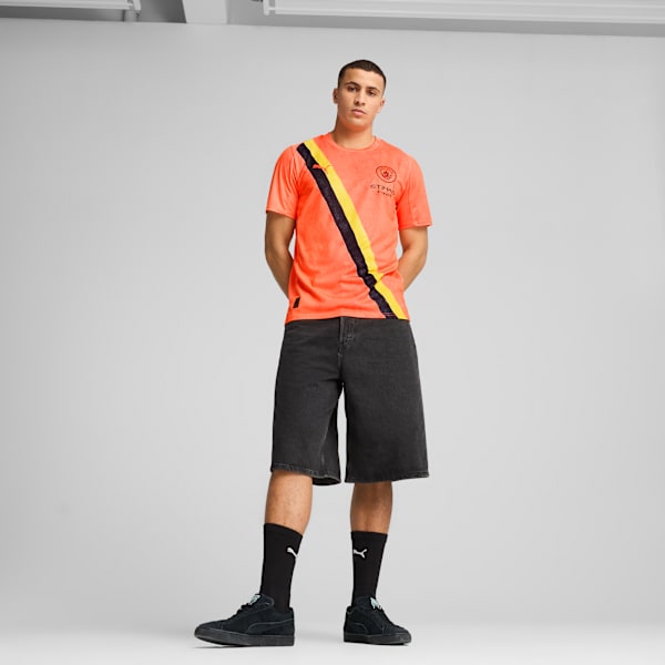 KIDSUPER x MANCHESTER CITY Jersey Men, Neon Sun-PUMA Black, large-ZAF