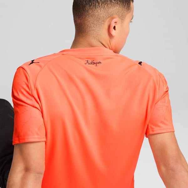 Jersey KIDSUPER x MANCHESTER CITY para hombre, Neon Sun-PUMA Black, large-MEX