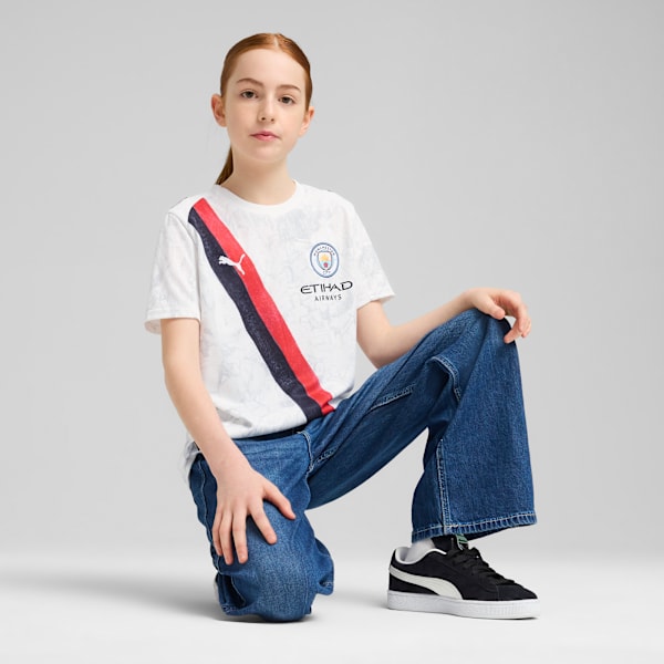 KIDSUPER x MANCHESTER CITY Jersey Youth, PUMA White-PUMA Black, large-ZAF