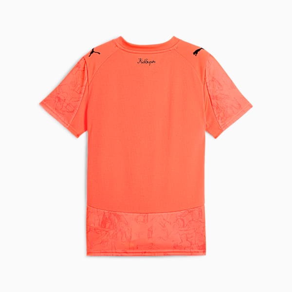 KIDSUPER x MANCHESTER CITY Jersey Youth, Neon Sun-PUMA Black, large-ZAF