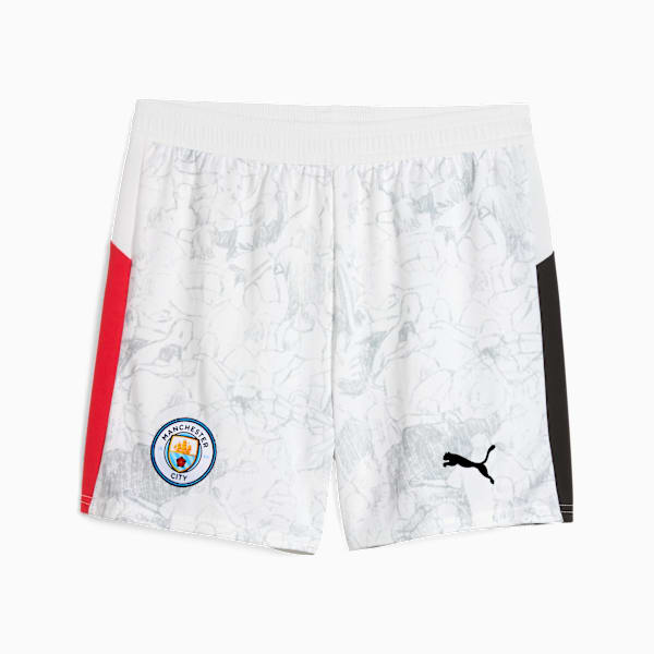 Shorts KID SUPER x MANCHESTER CITY juveniles, PUMA White-PUMA Black, large-ARG