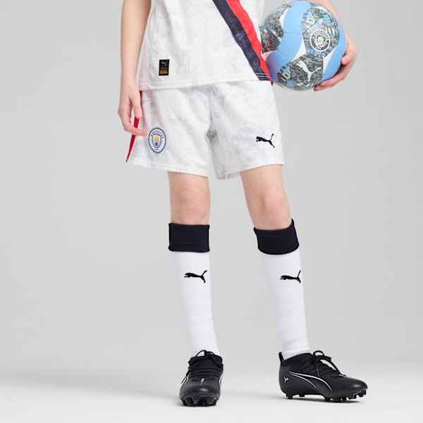 Shorts KID SUPER x MANCHESTER CITY juveniles, PUMA White-PUMA Black, large-ARG