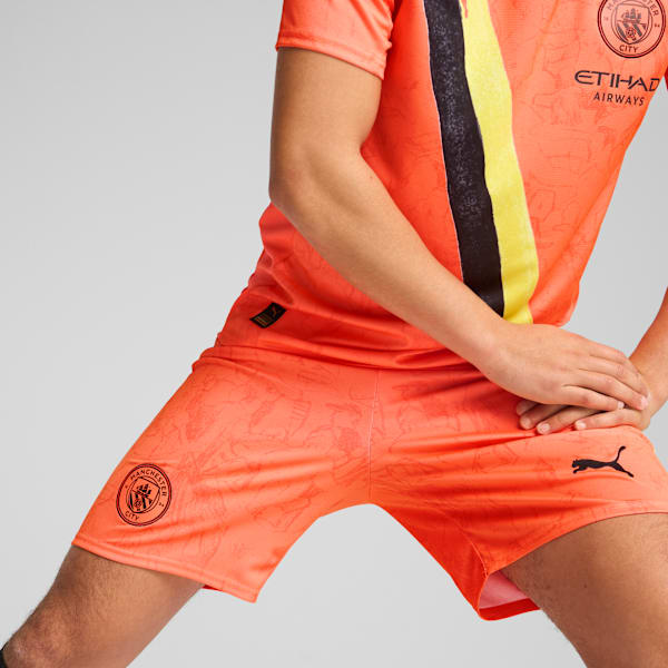 Shorts KID SUPER x MANCHESTER CITY para hombre, Neon Sun-PUMA Black, large-ARG