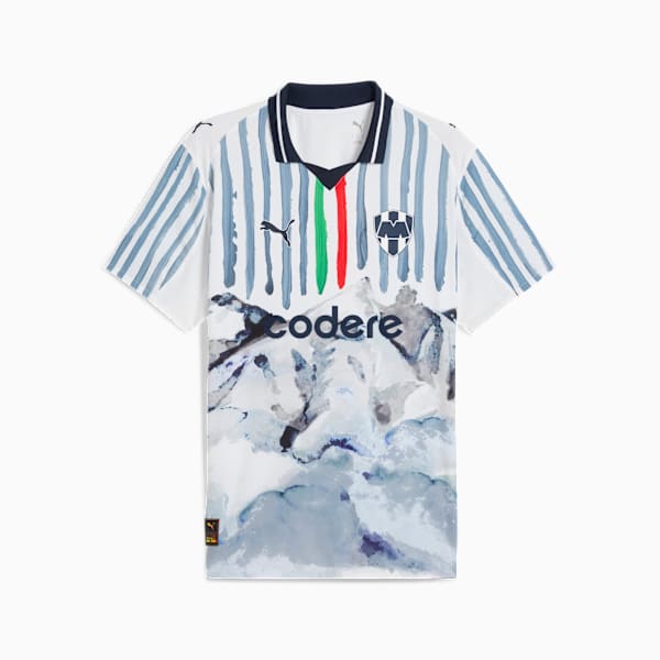 Jersey PUMA x KIDSUPER C.F. Monterrey para hombre, PUMA White-Deep Navy, large-MEX