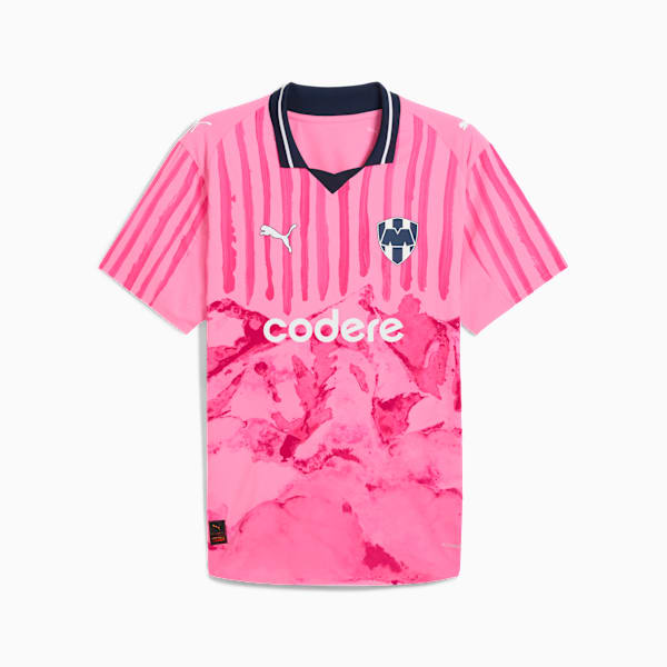 Jersey PUMA x KIDSUPER C.F. Monterrey para hombre, Fast Pink-PUMA White, large-MEX