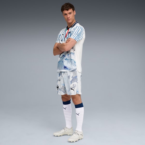 Shorts PUMA x KIDSUPER C.F. Monterrey Réplica para hombre, PUMA White-Deep Navy, large-MEX