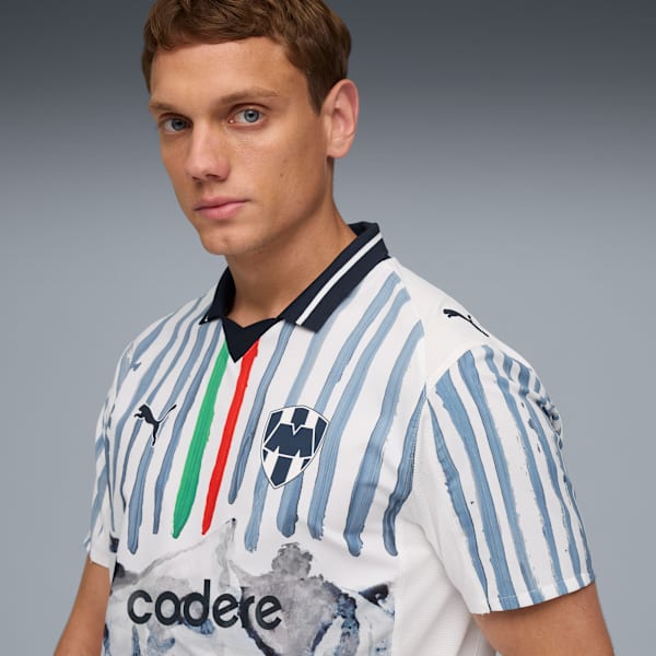 Jersey authentic KIDSUPER x CF MONTERREY para hombre con caja, PUMA White-Deep Navy, large-MEX