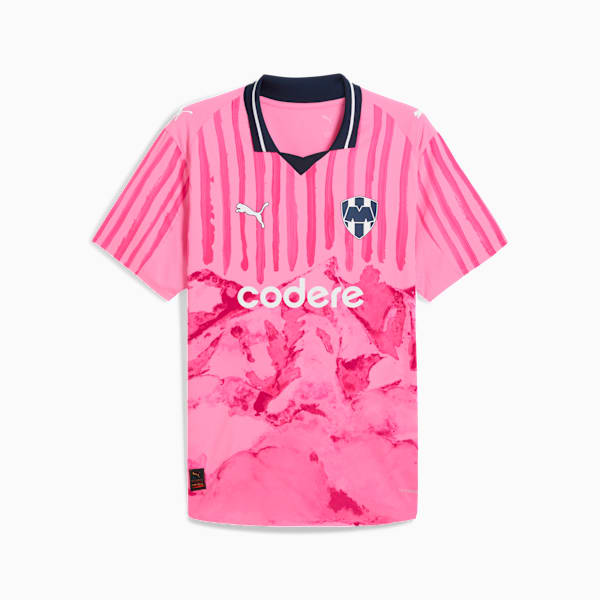 Jersey authentic KIDSUPER x CF MONTERREY para hombre con caja, Fast Pink-PUMA White, large-MEX