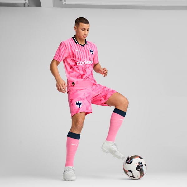 Jersey authentic KIDSUPER x CF MONTERREY para hombre con caja, Fast Pink-PUMA White, large-MEX