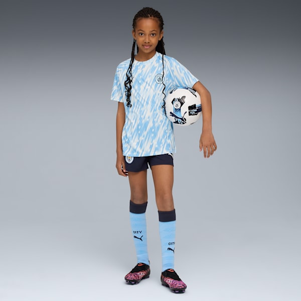 Manchester City Pre-match Jersey Youth, Silver Sky, large-ZAF