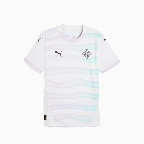 Iceland Women's Team 2025 Away Jersey Men, PUMA White-New Navy, large-ZAF