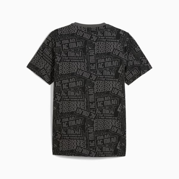AC Milan FtblCulture All-Over Print Tee Men, PUMA Black-For All Time Red, large-ZAF