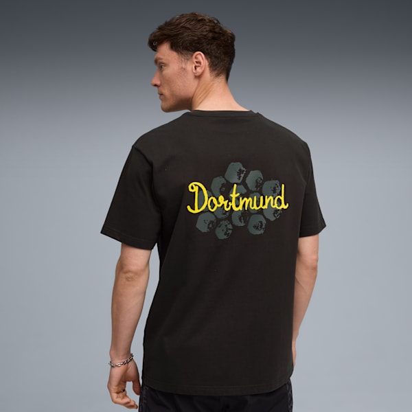 KID SUPER x BORUSSIA DORTMUND Graphic Tee Men, PUMA Black-Faster Yellow, large-ZAF