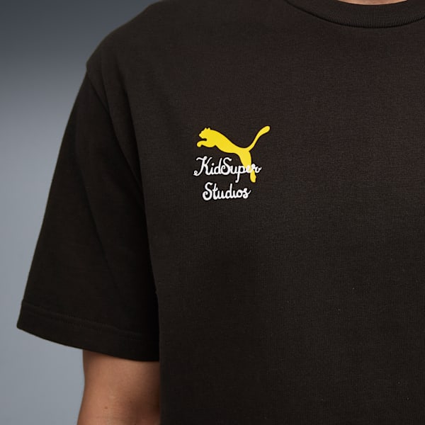 KID SUPER x BORUSSIA DORTMUND Graphic Tee Men, PUMA Black-Faster Yellow, large-ZAF