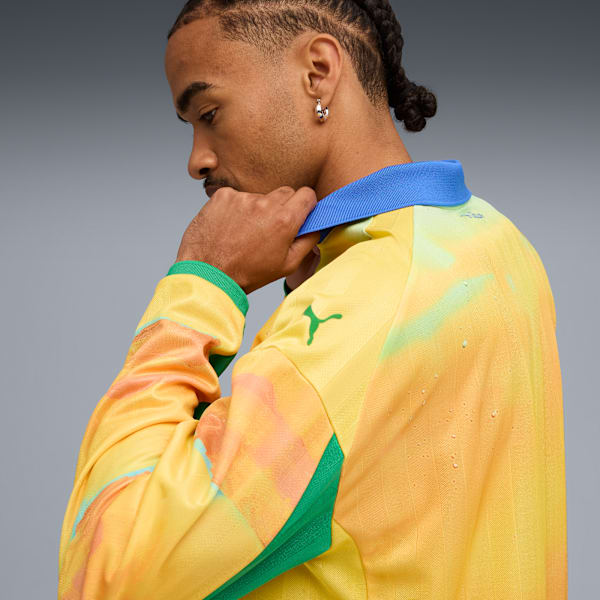KID SUPER x MAMELODI SUNDOWNS Retro Shirt Men, Pelé Yellow-Fast Green, large-ZAF