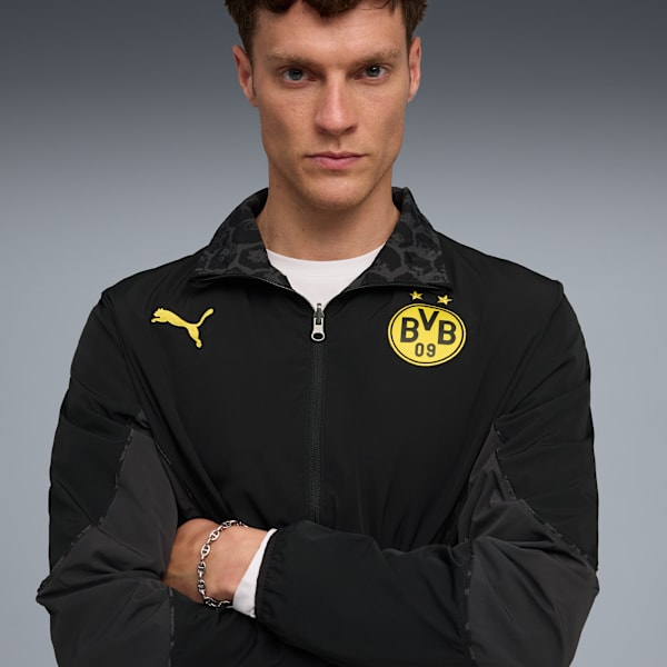 Chamarra reversible KID SUPER x BORUSSIA DORTMUND para hombre, PUMA Black-Faster Yellow, large-MEX