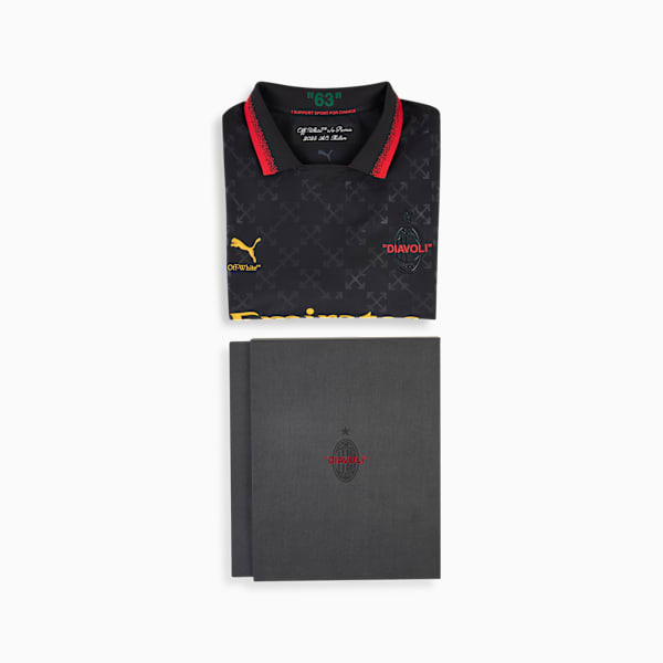 Jersey hombre AC MILAN x OFF-WHITE, PUMA Black-Power Green, large-MEX