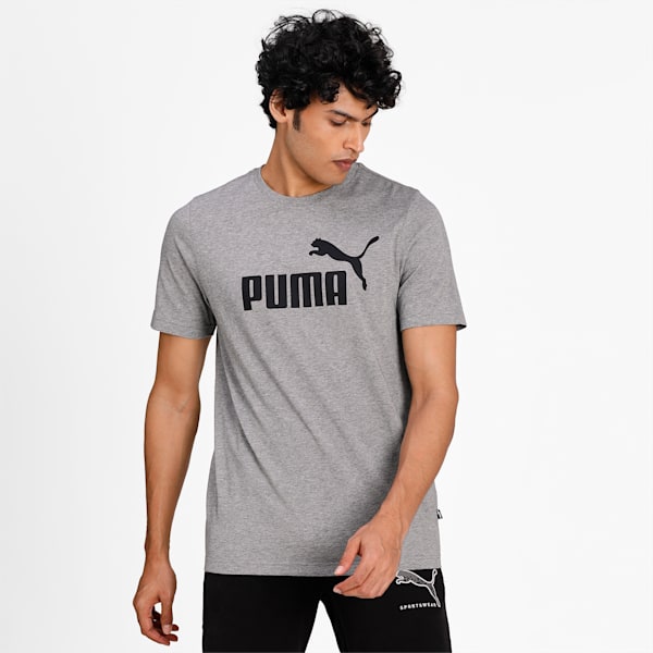 Remera Essentials Logo Tee, Medium Gray Heather, large-ARG