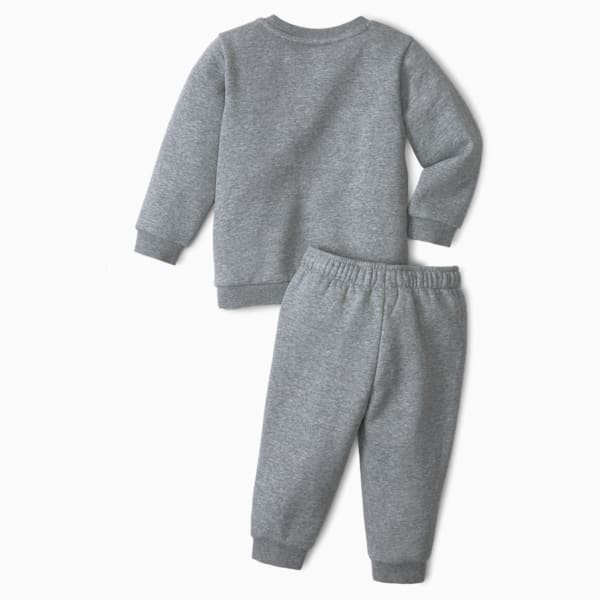 Essentials Minicats Crew Neck Jogger Suit Toddler, Medium Gray Heather, large-ZAF
