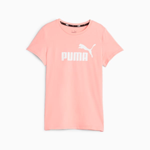 Logo Tee and Shorts Youth Set, Peach Smoothie, large-ZAF